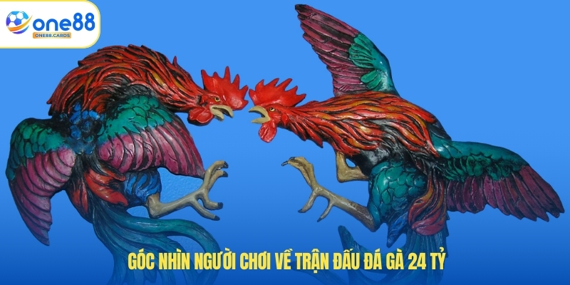 Góc nhìn người chơi về trận đấu đá gà 24 tỷ